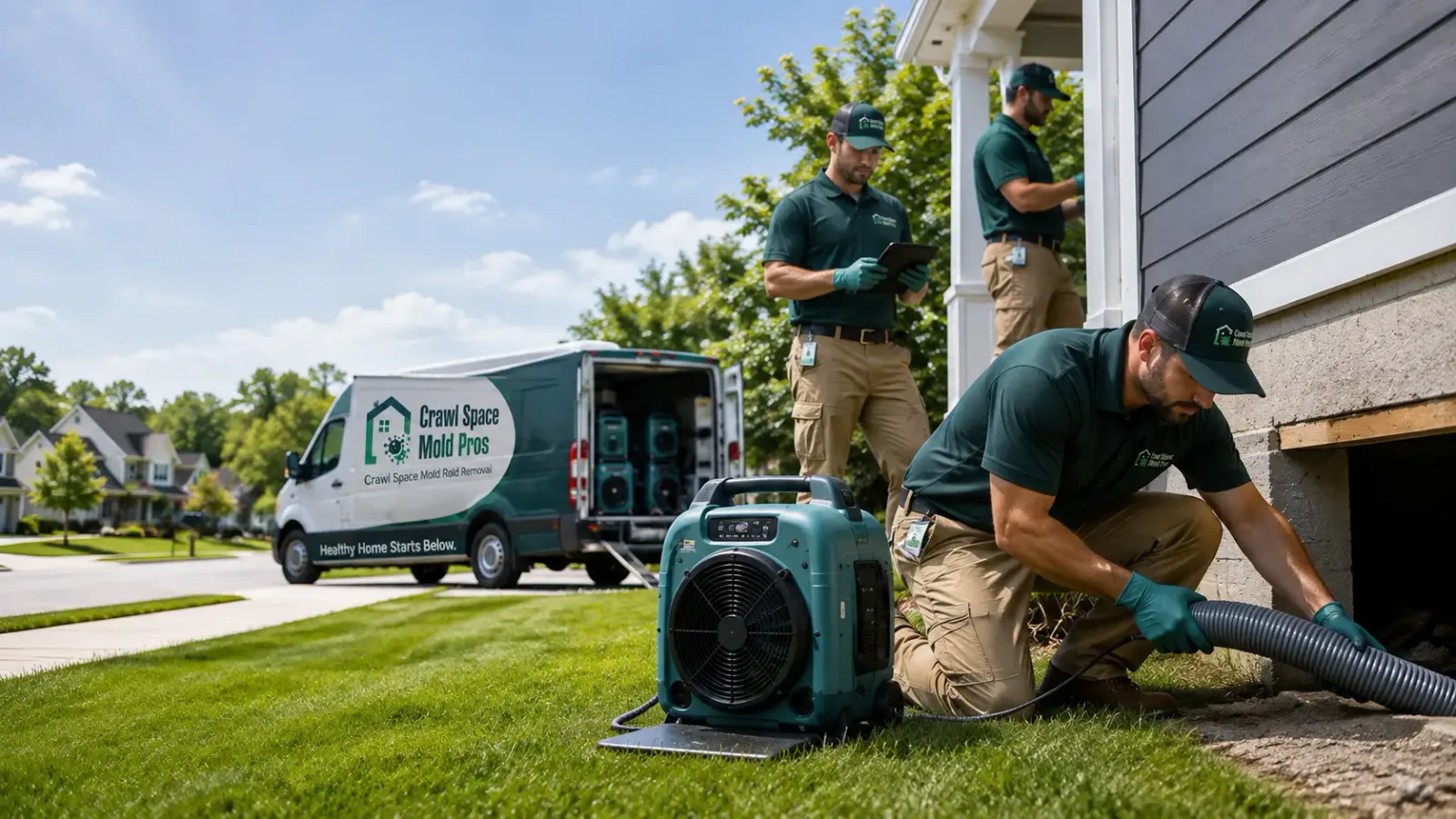 Crawl Space Mold Removal in Middleton, MA